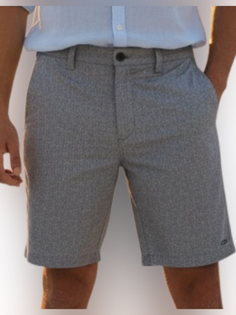 O'NEILL Mens Contact Walk Shorts Relaxed Fit Heathered Grey Casual Summer 28